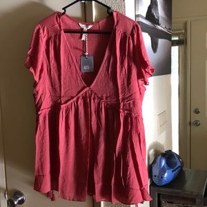 New with tags Matilda Jane coral top